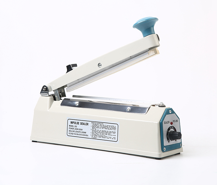 200 type - European plug - white aluminum shell hand pressure sealing machine side knife